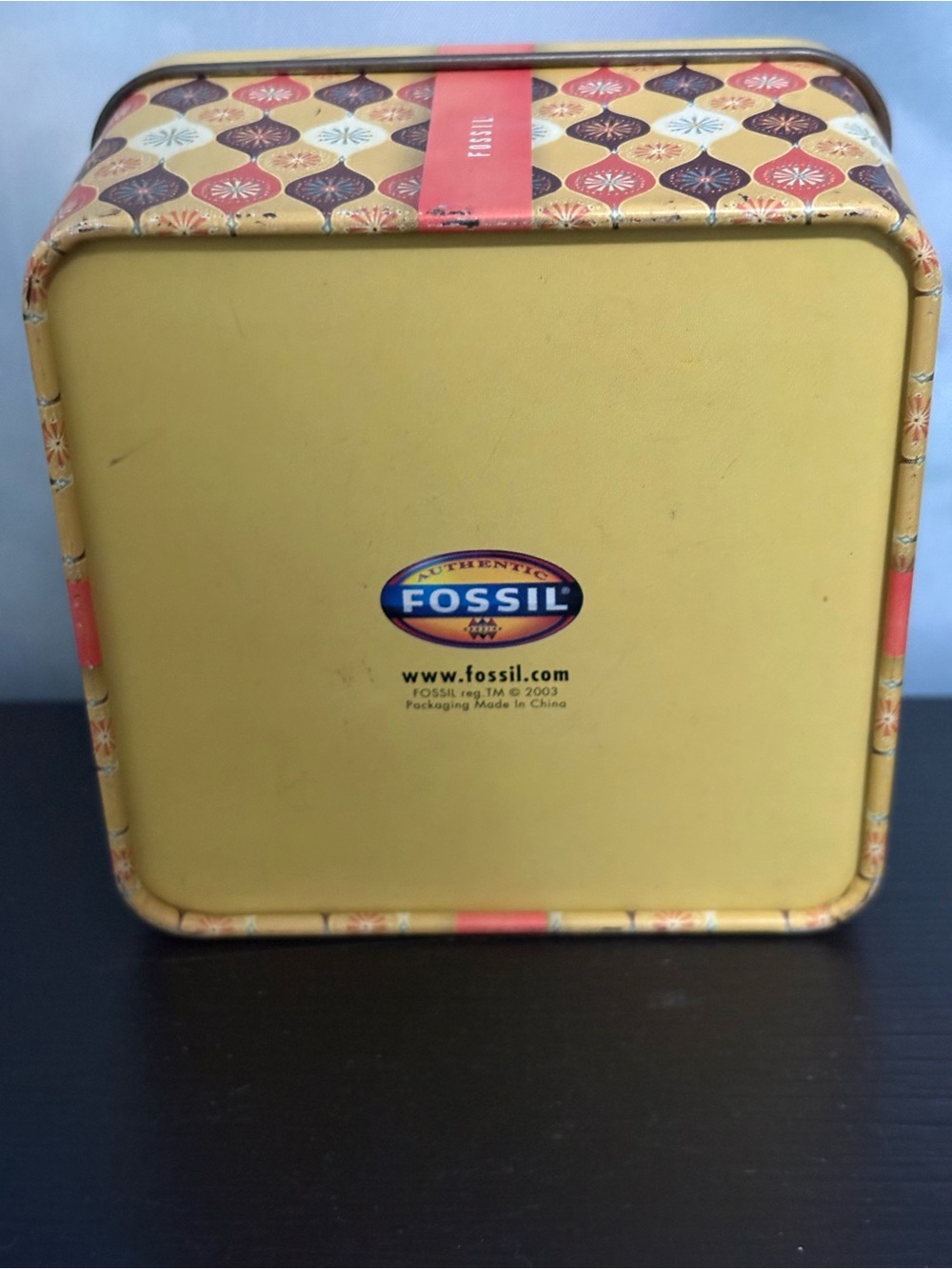 Vintage Fossil ES-9858 women’s stainless steel quartz watch pink. NOS with box - Picture 8 of 8